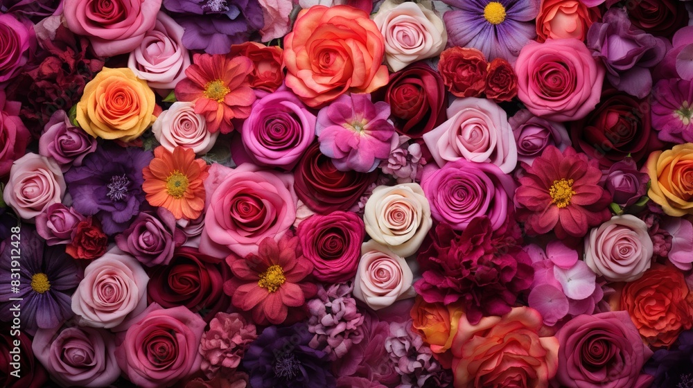 Naklejka premium bunch of roses