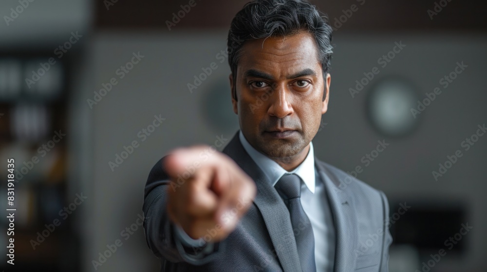 Indian male and female colleagues Business goes hand in hand with the boss. Place the camera over a gray wall in the office. Indian male and female colleagues Business goes hand in hand with the boss. Place the camera over a gray wall in the office.