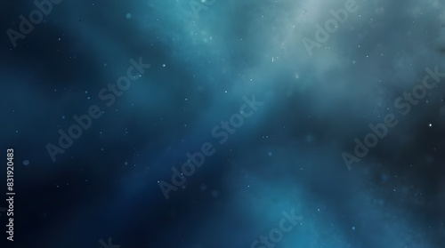 technology background with code, a solitary black background with sparkling, floating blue dust particles and light rays, Simple abstract design pattern concept, 3D rendering,background of digital dot © Adnan