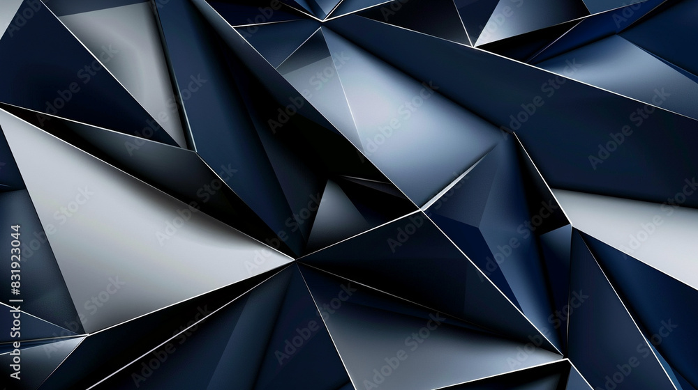 Elegant geometric layers in midnight blue and silver perfect for luxury event brochures, Elegant geometric layers in midnight blue and silver perfect for luxury event brochures,