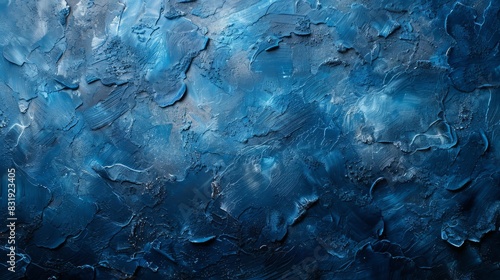 Blue texture decorative Venetian stucco for backgrounds