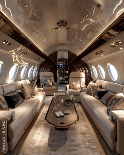 interior of  private jet © Vlad Kapusta