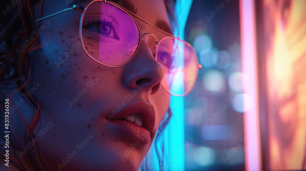Obraz premium Embrace the future of visual storytelling with our 8K advertisement mockup, promising a journey of immersive realism and unparalleled engagement.