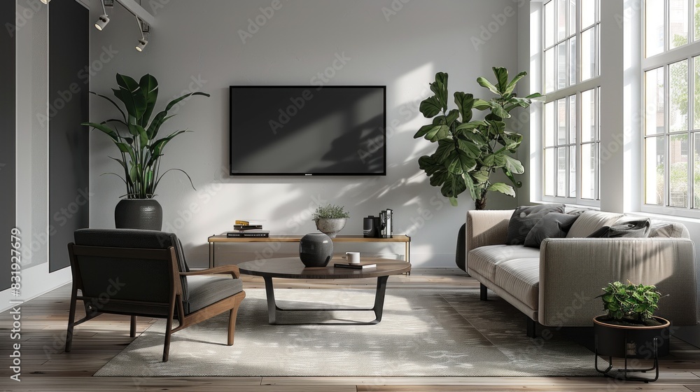 Fototapeta premium Inspire desire with our 8K mockup, where every frame exudes sophistication and allure, enticing viewers to engage with your brand.