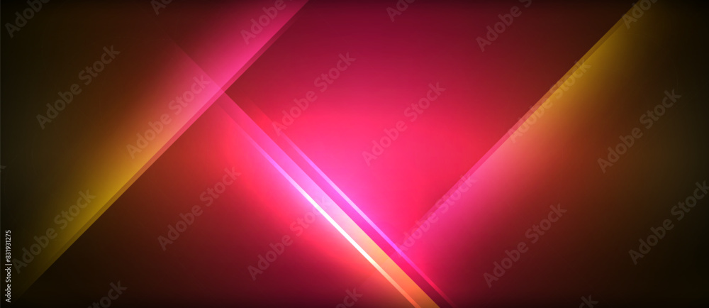 Neon glowing circle rays, light round lines in the dark, planet style neon wave lines. Energetic electric concept design for wallpaper, banner, background Neon glowing circle rays, light round lines in the dark, planet style neon wave lines. Energetic electric concept design for wallpaper, banner, background
