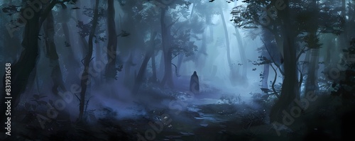 Ghostly Figure Gliding Thro...