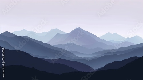 Mountains silhouetted against the sky