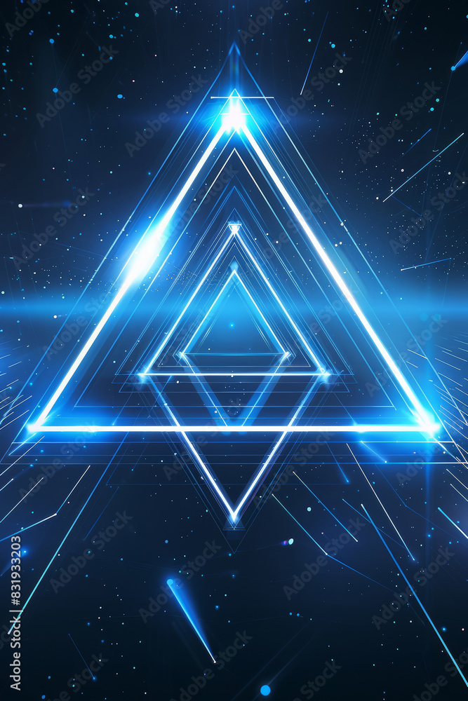 Abstract Blue Glowing Lines Technology Background Abstract Blue Glowing Lines Technology Background