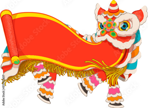 Traditional lion dance
