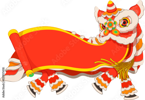 Traditional lion dance