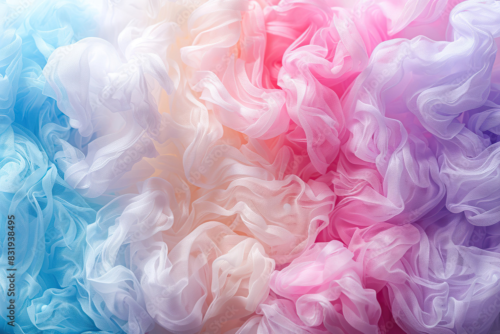 Generative ai on theme of beautiful texture soft fluffy cotton, design natural abstract background
