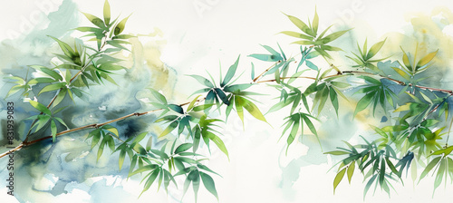 Elegant Botanical Watercolor Artwork