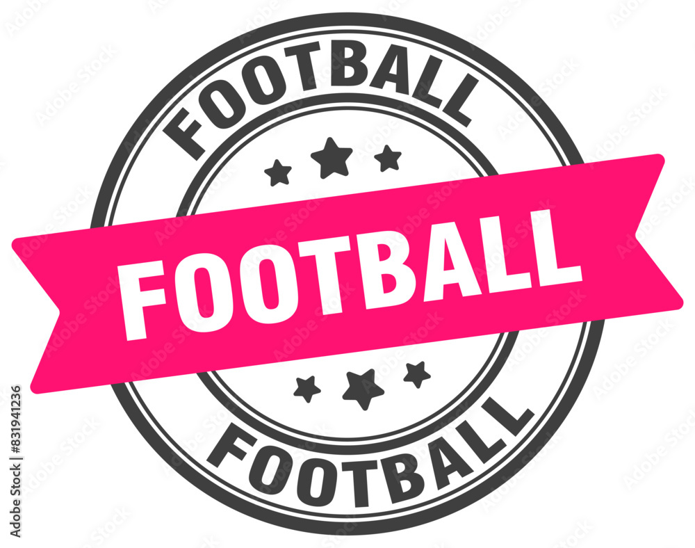 football stamp. football label on transparent background. round sign football stamp. football label on transparent background. round sign