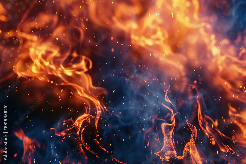 Generative ai on theme of beautiful texture bright hot fire for design natural abstract background Generative ai on theme of beautiful texture bright hot fire for design natural abstract background
