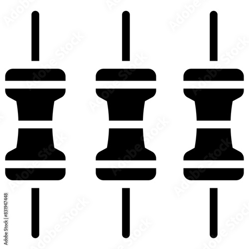 resistor solid icon