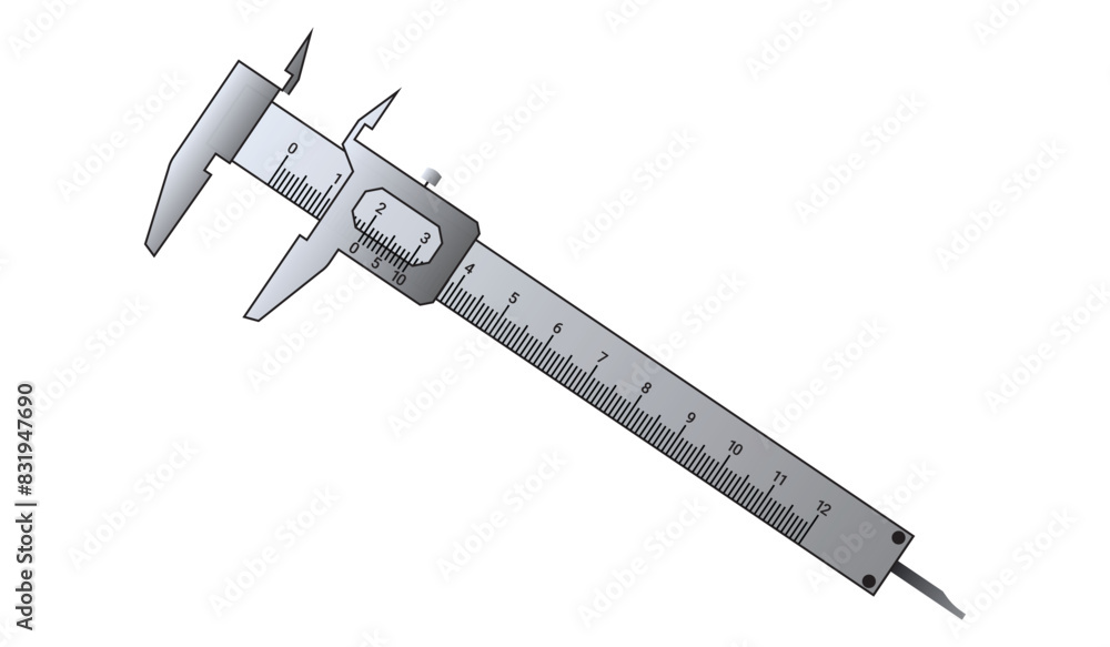 Vernier Calipers. Caliper Measuring tool designed for high precision measurements of internal and external dimensions. Universal Precision measuring tool. Calipers Measure drawing Vector. Vernier Calipers. Caliper Measuring tool designed for high precision measurements of internal and external dimensions. Universal Precision measuring tool. Calipers Measure drawing Vector.