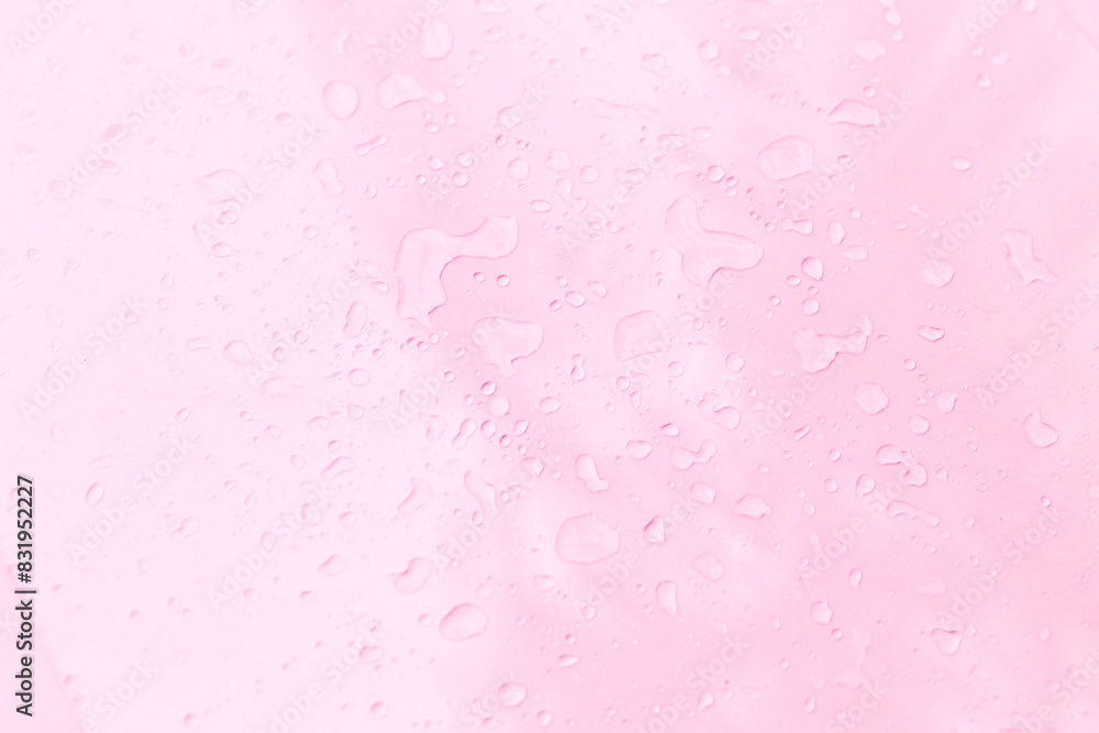 Abstract water drops on pink background, pink water drops pattern background