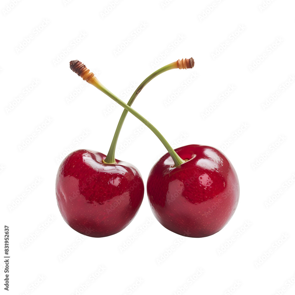 Cherries with transparent background Cherries with transparent background