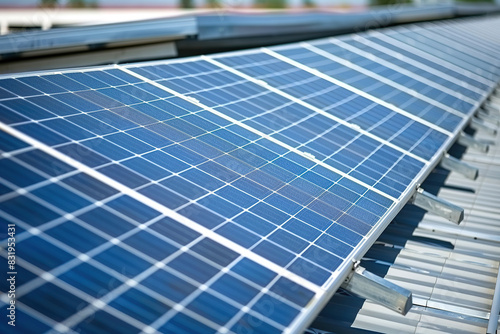 Wallpaper Mural Generative ai on theme of solar cell panels in a photovoltaic power plant, eco renewable power Torontodigital.ca