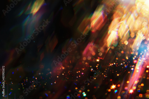 Glitter Rainbow Glow Effect Overlays - Magical, Sparkling, and Vibrant Rainbow Effects for Stunning Photo Transformations. Generated AI. © overlays-textures