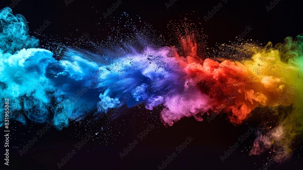 Swirling clouds of colorful gas paint a mysterious nebula in the cosmos Swirling clouds of colorful gas paint a mysterious nebula in the cosmos