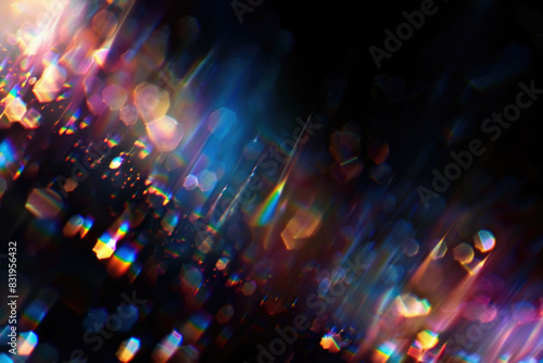 Glitter Rainbow Glow Effect Overlays - Magical, Sparkling, and Vibrant Rainbow Effects for Stunning Photo Transformations. Generated AI.