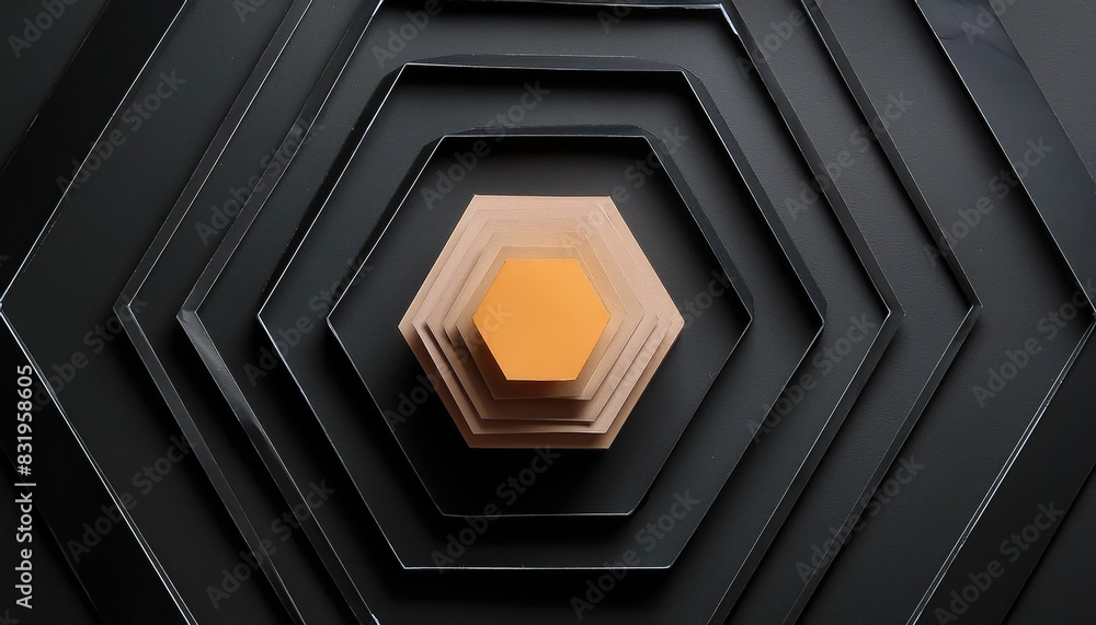Obraz premium Hexagon images, hexagon background, black hexagon wallpaper, Hexagonal geometry abstract photography polygons backstage honeycomb cube design (decoration) honey photography no one wallpaper
