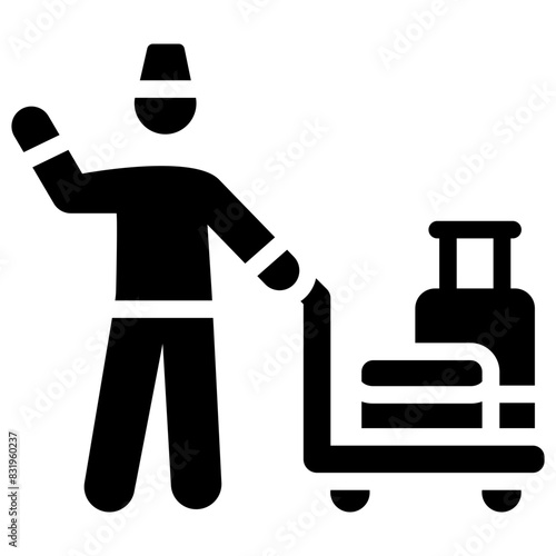 bellboy solid icon