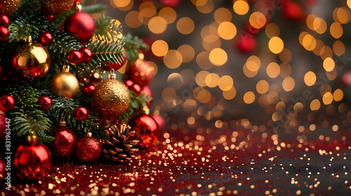 Christmas holiday decorations background