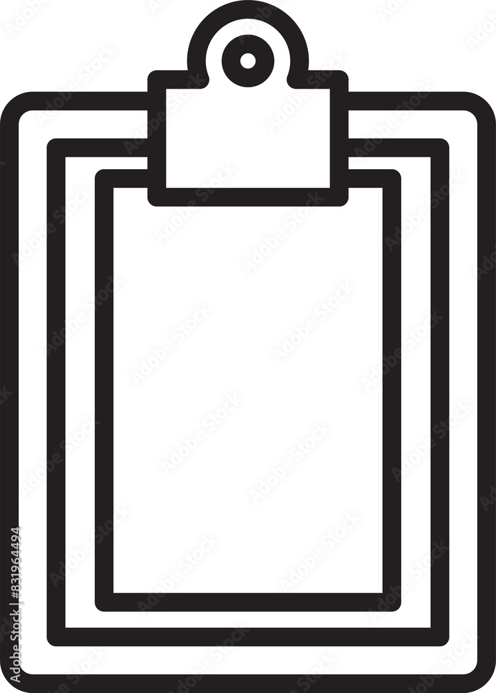 Clipboard Line Icon Clipboard Line Icon