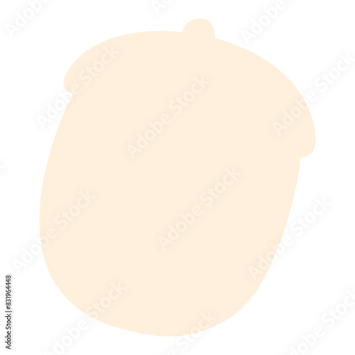 Silhouette of acorn