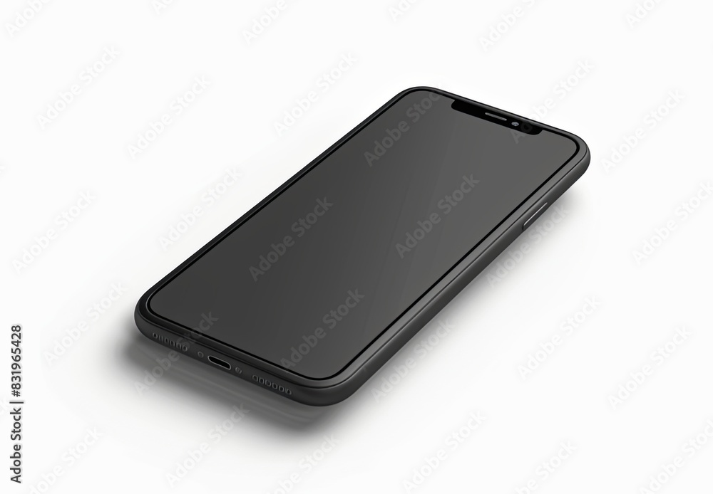 Sleek Iphone Mockup: Blank Screen for Your Creative Message Sleek Iphone Mockup: Blank Screen for Your Creative Message