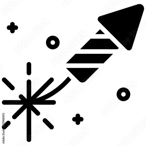 firecrackers solid icon