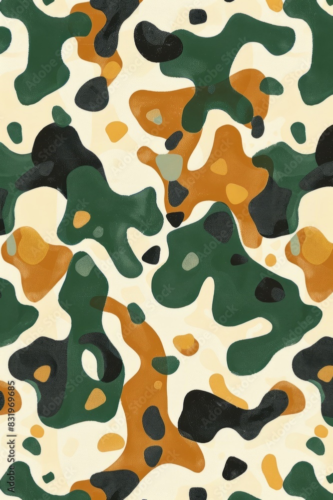 Naklejka premium Modern Camo Soccer Jersey Design for Sublimation - Adventure and Strength Concept