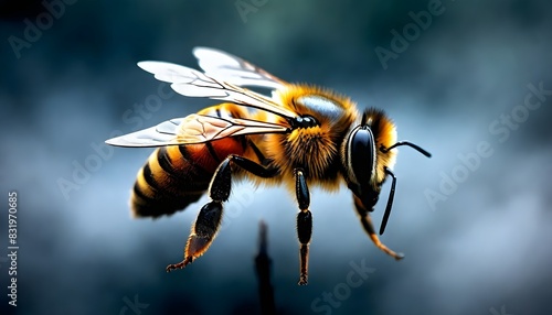 A coloful honey bee (176)