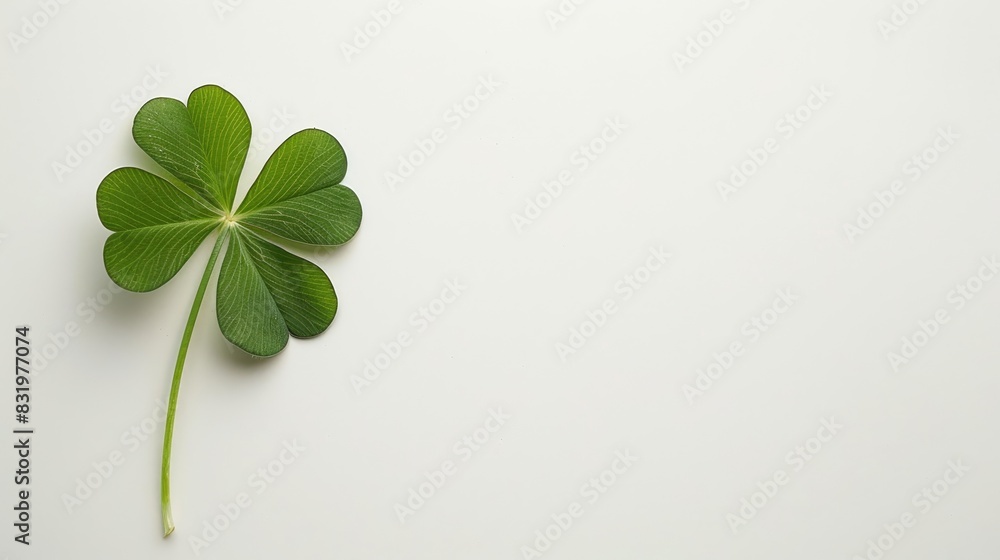 Green clover isolated on a white background Green clover isolated on a white background