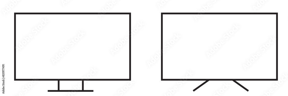 Fototapeta premium Tv vector design. flat tv icon. Home technology icon.