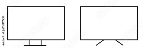 Tv vector design.  flat tv icon. Home technology icon.