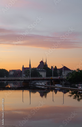 summer beautiful morning in wroclaw, poland © Maya Kruchancova
