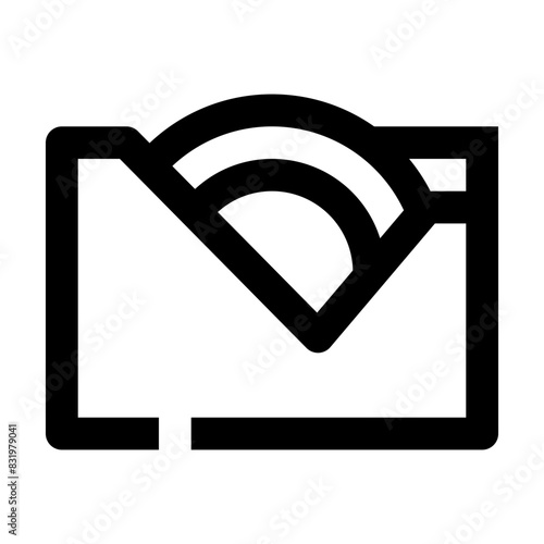 Tape Dispenser one line stationery icon