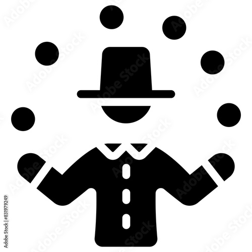 juggle solid icon