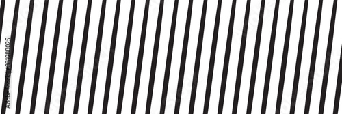 Slash line border. Diagonal parallel lines divider strip. Tilt strip geometric abstract border. Slash divider. Vector illustration isolated on white background.