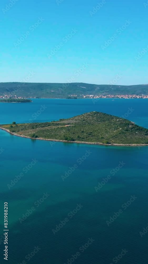 Aerial view of beautiful Croatia landscape Aerial view of beautiful Croatia landscape