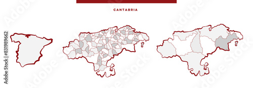Cantabria Map - España photo