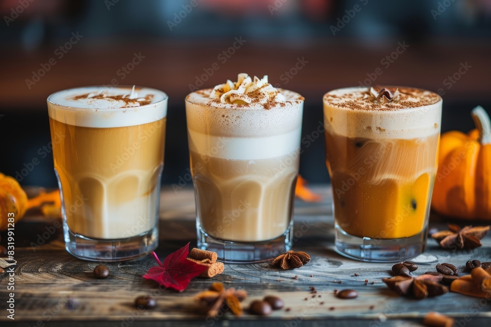 Warm and cozy autumn coffee drinks Warm and cozy autumn coffee drinks