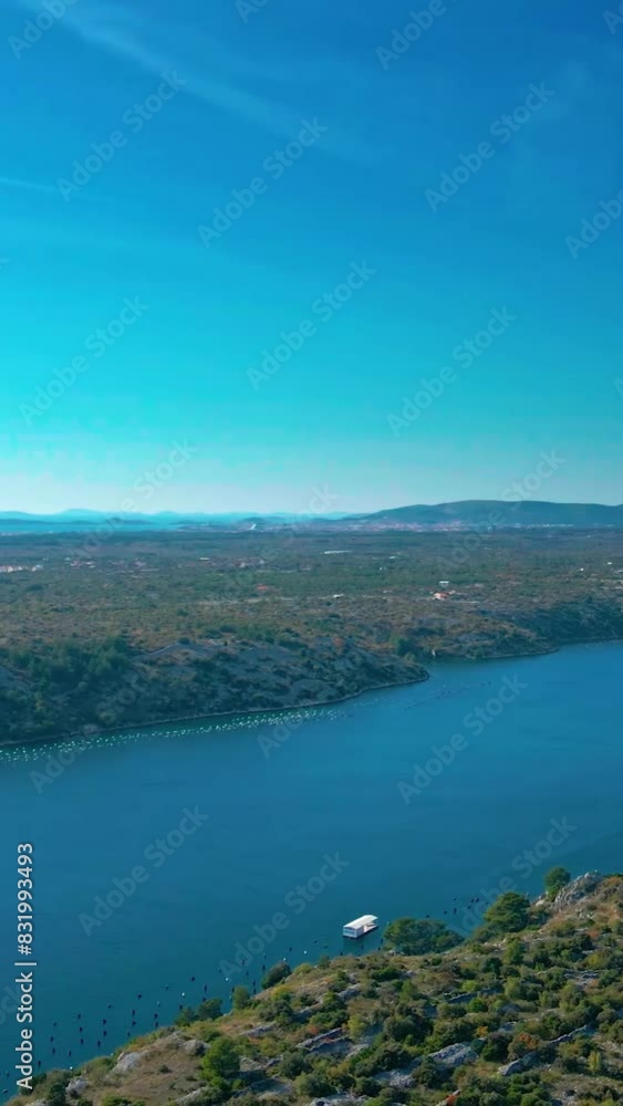 Aerial view of beautiful Croatia landscape Aerial view of beautiful Croatia landscape
