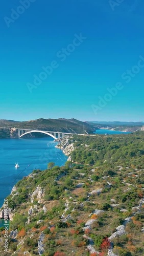 Aerial view of beautiful Croatia landscape