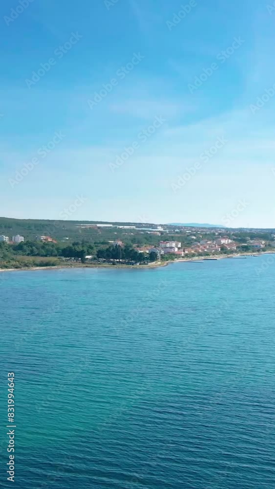 Aerial view of beautiful Croatia landscape Aerial view of beautiful Croatia landscape