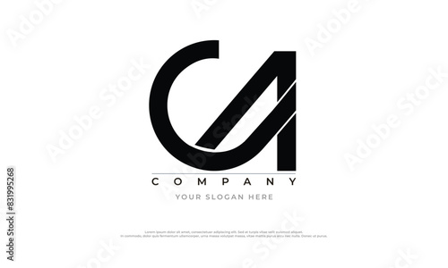 Alphabet letters Initials Monogram logo CA, CA INITIAL, CA letter