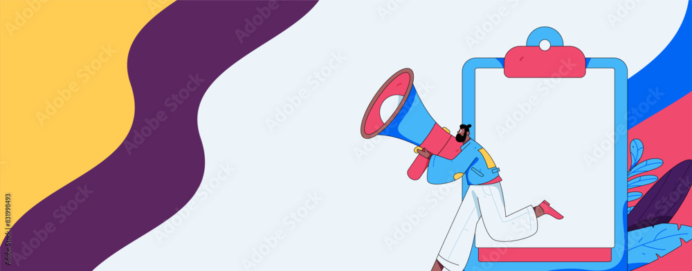 Invite friends to conduct questionnaire flat vector concept operation hand drawn illustration
Invite friends to conduct questionnaire flat vector concept operation hand drawn illustration